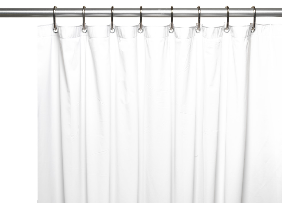 Extra Long MildewResistant, 10 Gauge Vinyl Shower Curtain Liner