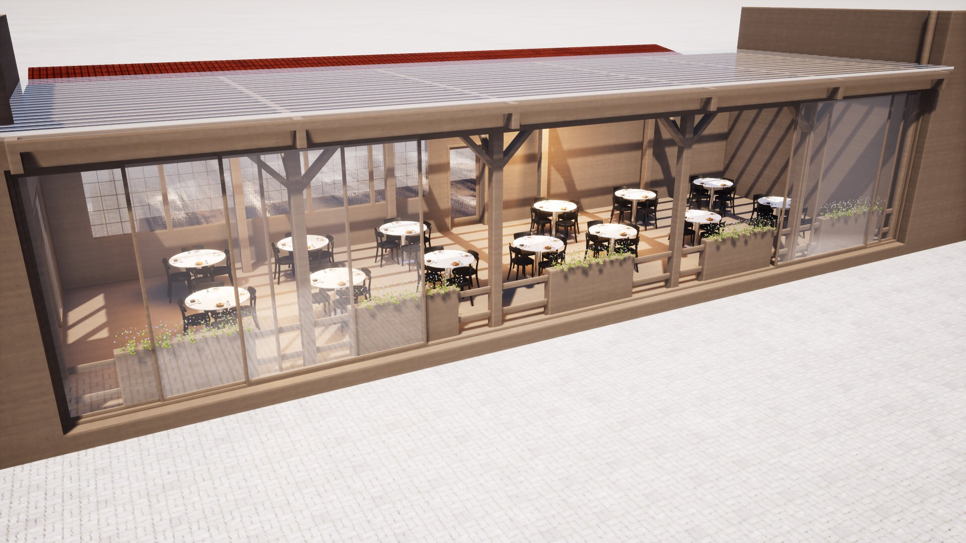 Exterior Patio for a Restaurant