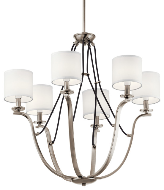 Kichler 43532 Thisbe 6 Light 28"W Chandelier - Classic Pewter
