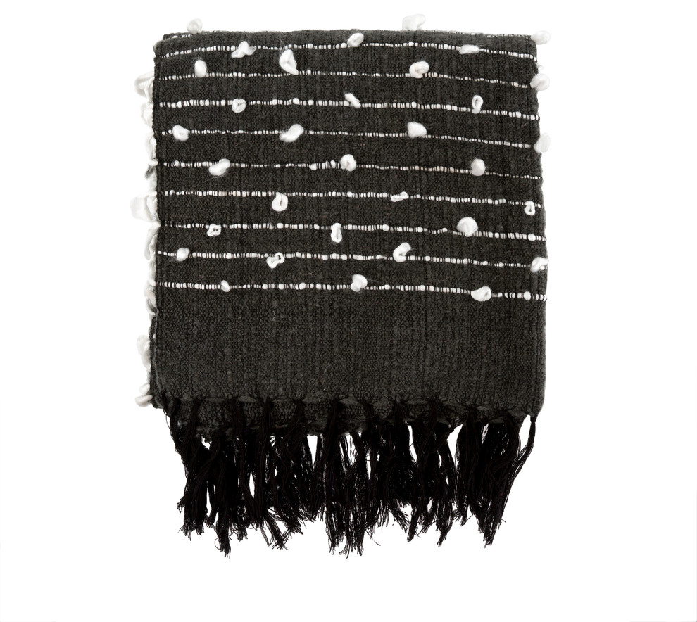Knot & Weave Throw, Charcoal