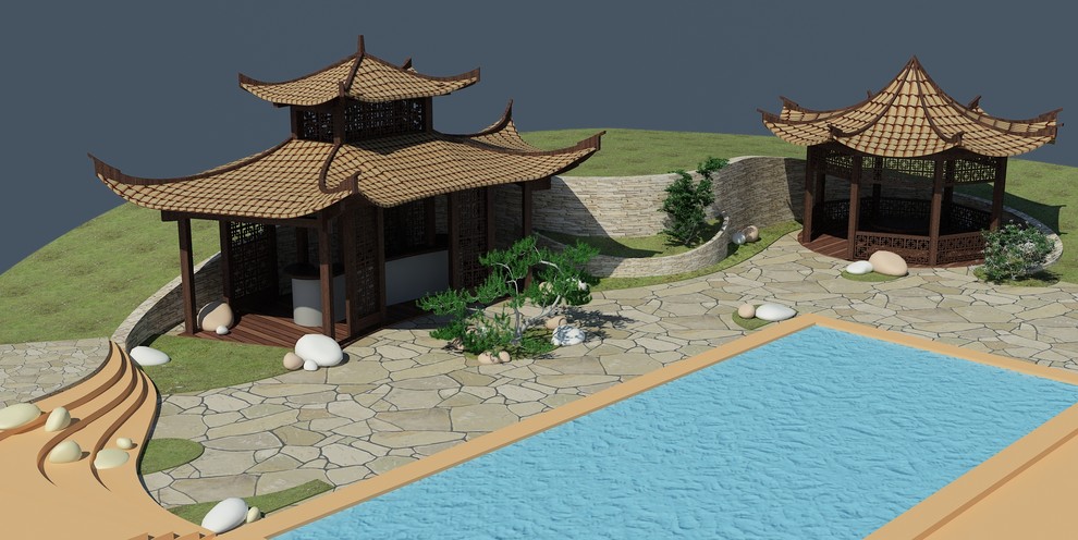 Беседка в китайском стиле