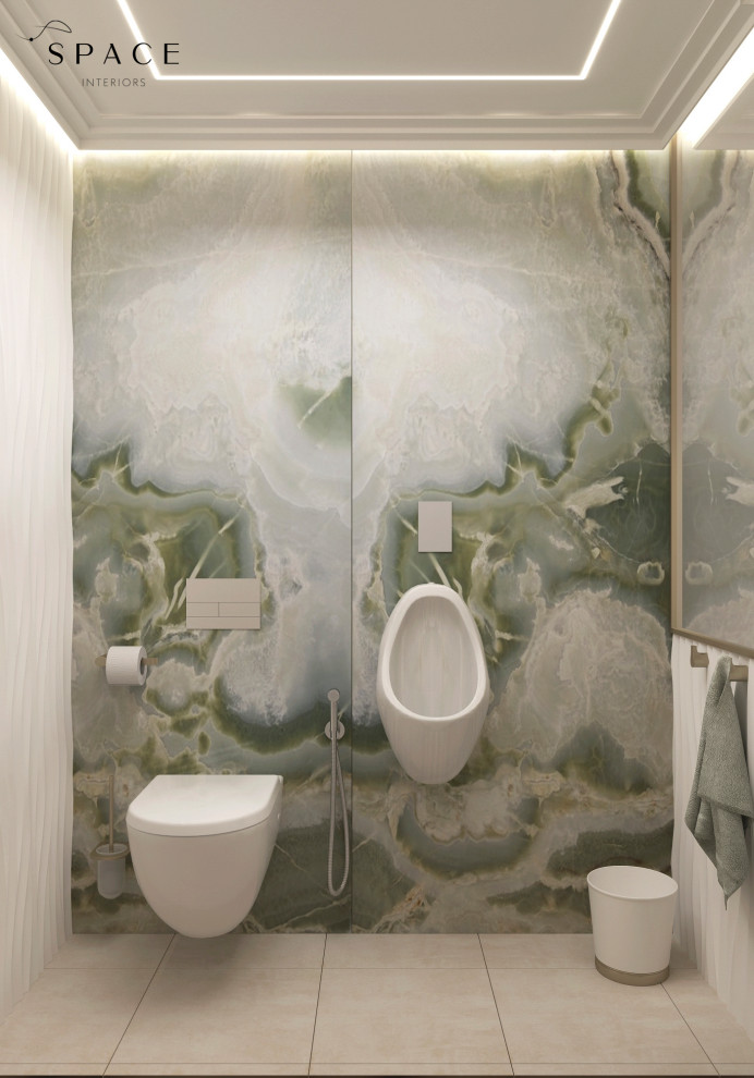 Санузел гостевой на цокольном этаже