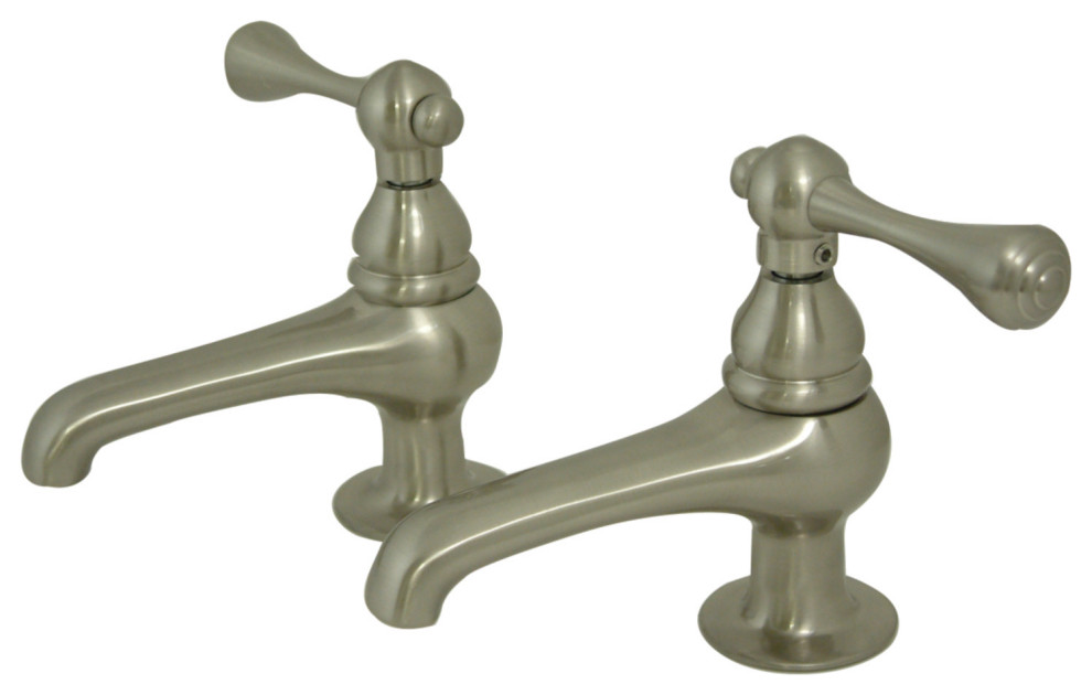 Kingston Brass Basin Faucet With Lever Handle Traditional Bathroom