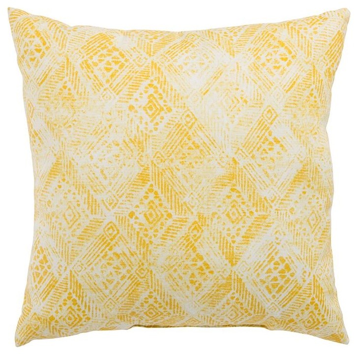 Jaipur Darrow Fresco Yellow Outdoor Pillow, 20"x20"