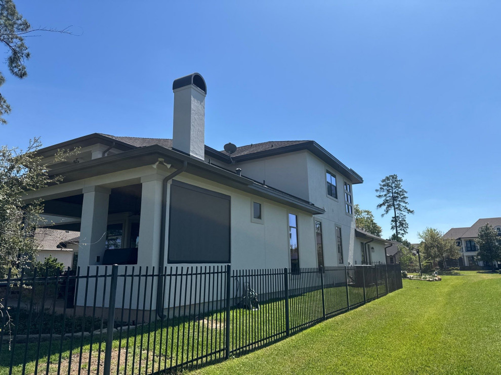 Exterior Stucco Painting Project in Augusta Pines (Before and After)