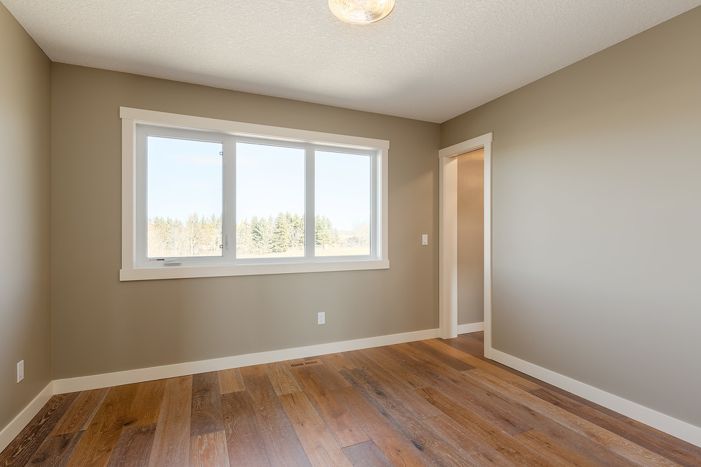 Inspiration for a modern home design remodel in Calgary