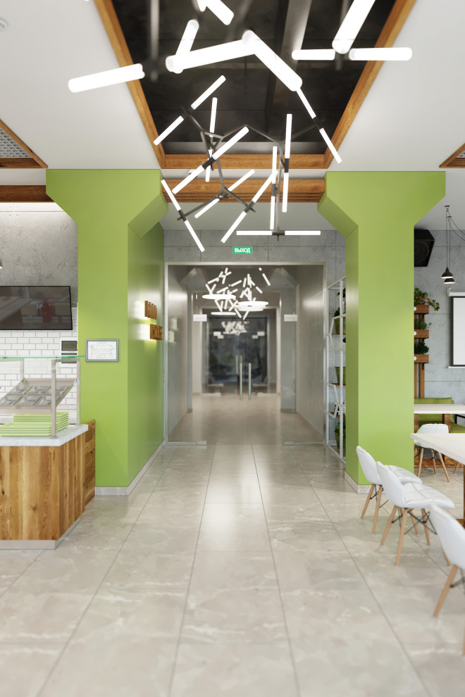 Яркое кафе быстрого питания