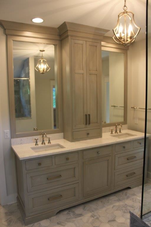 Inspiration for a transitional bathroom remodel in Indianapolis