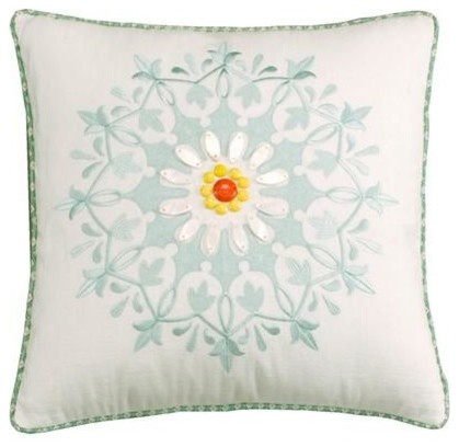Echo Design Jaipur Decorative Pillow in White Finish EO30-053A