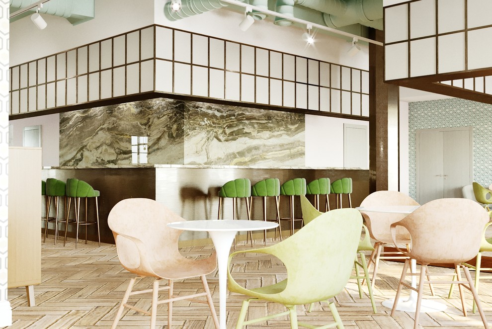 Основной зал. Вид на барную стойку