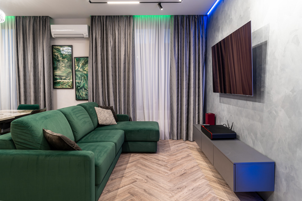 Дизайнерский интерьер московской квартиры 64 м2 ""