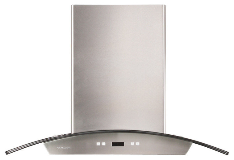 Cavaliere 36" Wall Mount Range Hood Timer Function & Aluminum Grease Filters Contemporary