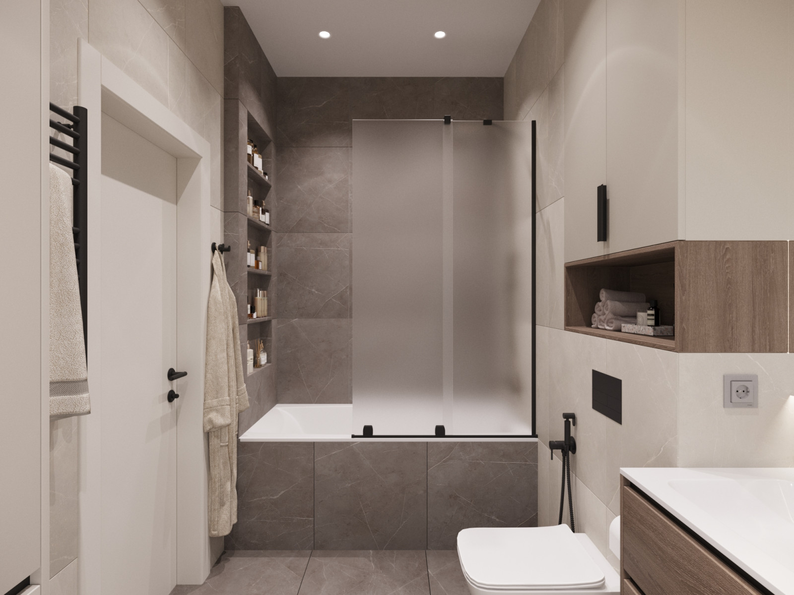 Дизайн интерьера евротрехкомнатной квартиры 65 м2