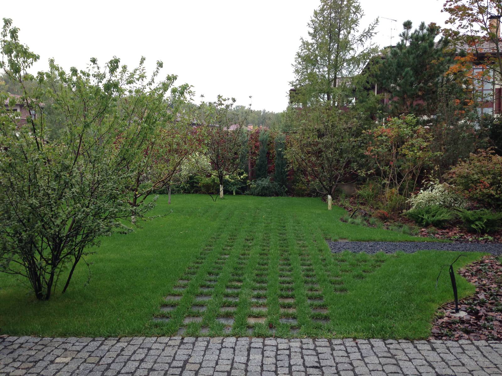 Современный сад в КП "Променад"