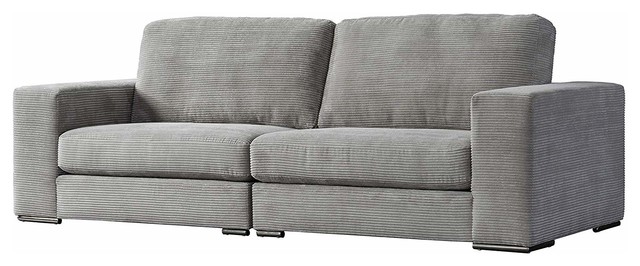 Acanva Classic Modern Corduroy Large Living Room Sofa Couch