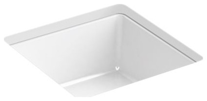 Kohler Verticyl Square Undermount Bathroom Sink, White