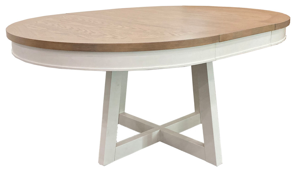 Parker House Americana Modern Dining 48" Round Dining Table, Extends to 66"