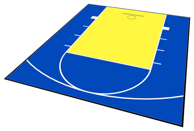 Outdoor Basketball Half Court Kit 20ft, Outdoor Basketball Court Paint Kit