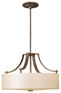 3 Bulb Corinthian Bronze Chandelier - Contemporary - Chandeliers - by ...