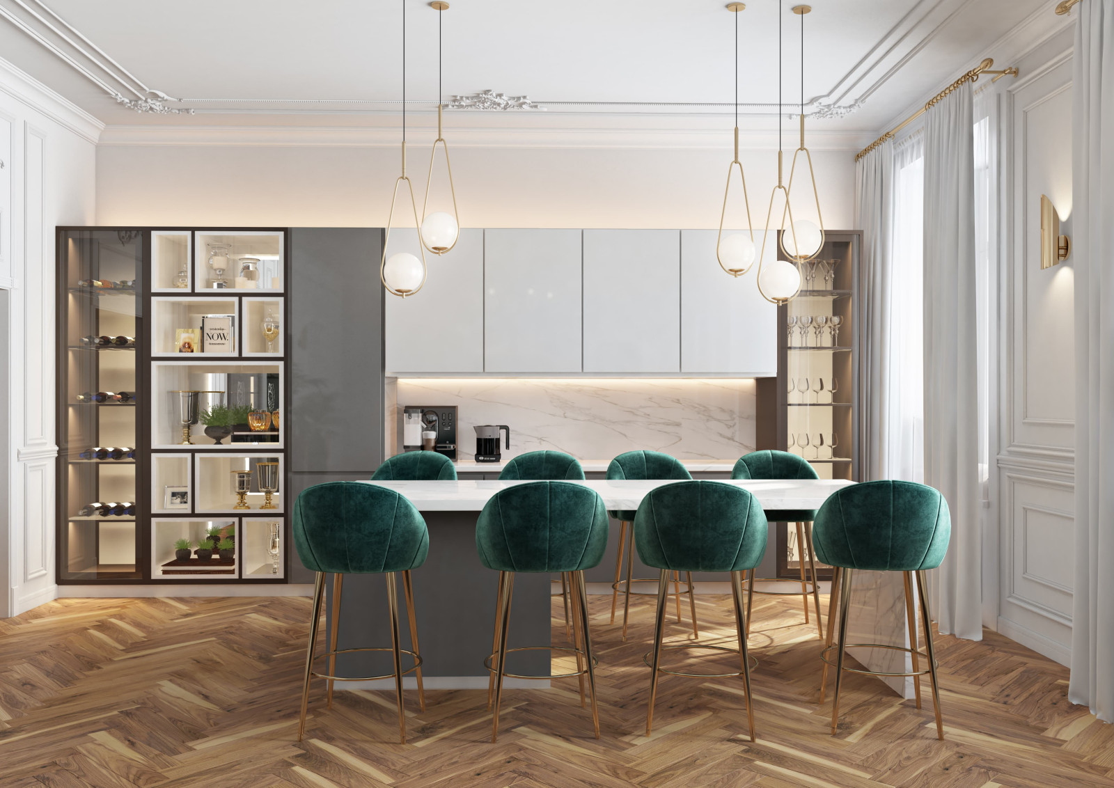 Дизайн и ремонт квартиры на Никитском бульваре — Воздушный замок