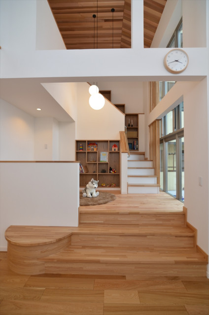 モデルハウス-スキップフロア scandinave-chambre-d-enfant