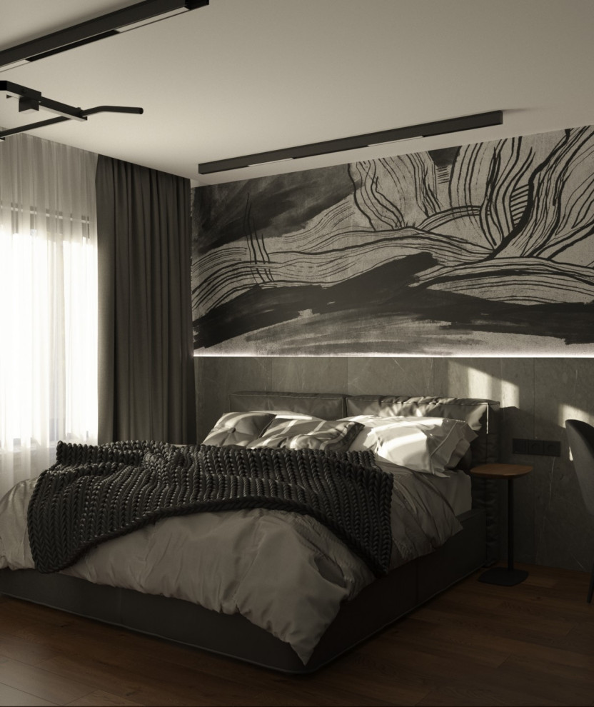 Квартира в Санкт-Петербурге в темных тонах