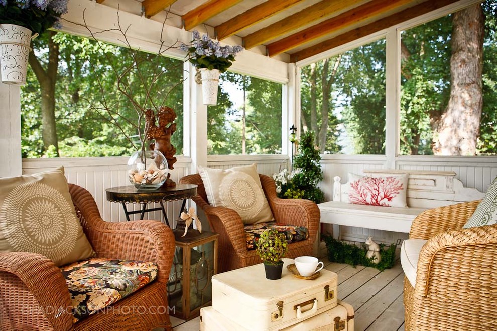 Inspiration for a country verandah in Boise.