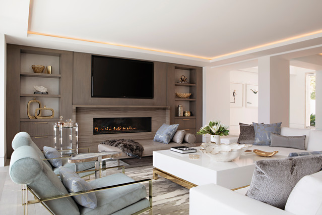 Bayside contemporary-vardagsrum