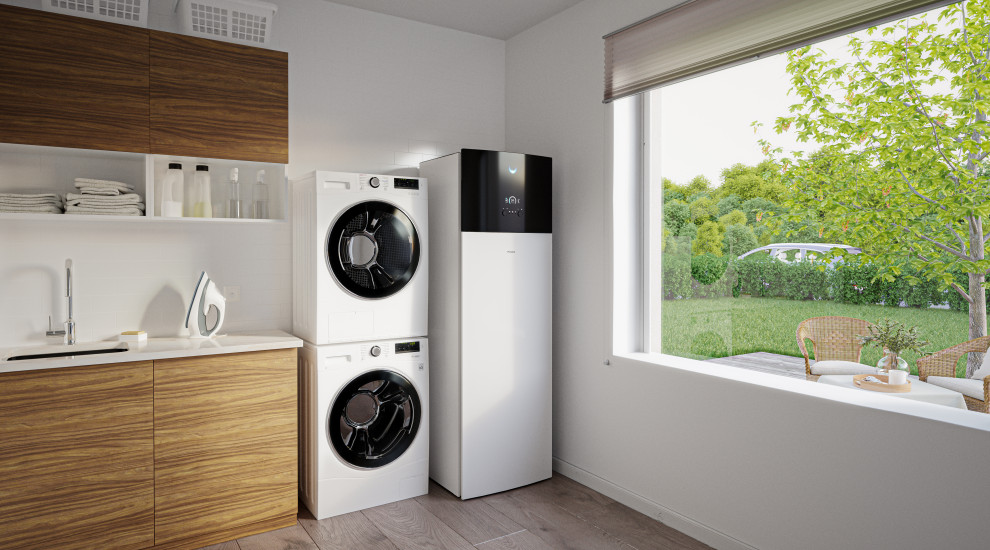 Photo of a modern laundry room in Milan.