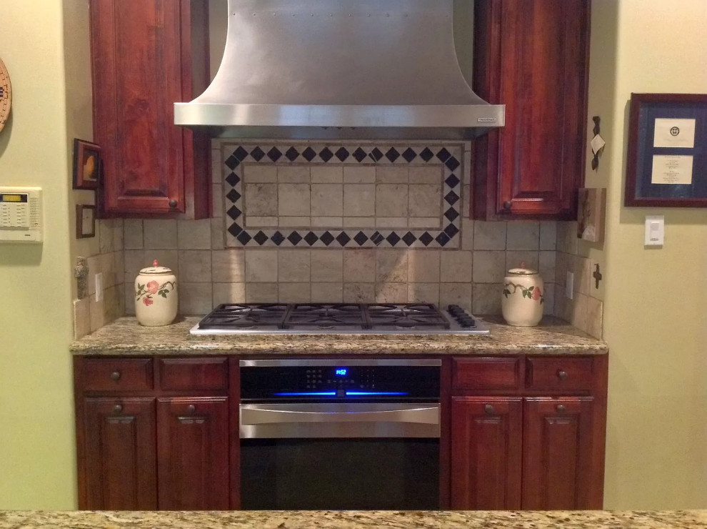 Example of a large eclectic kitchen design in Austin