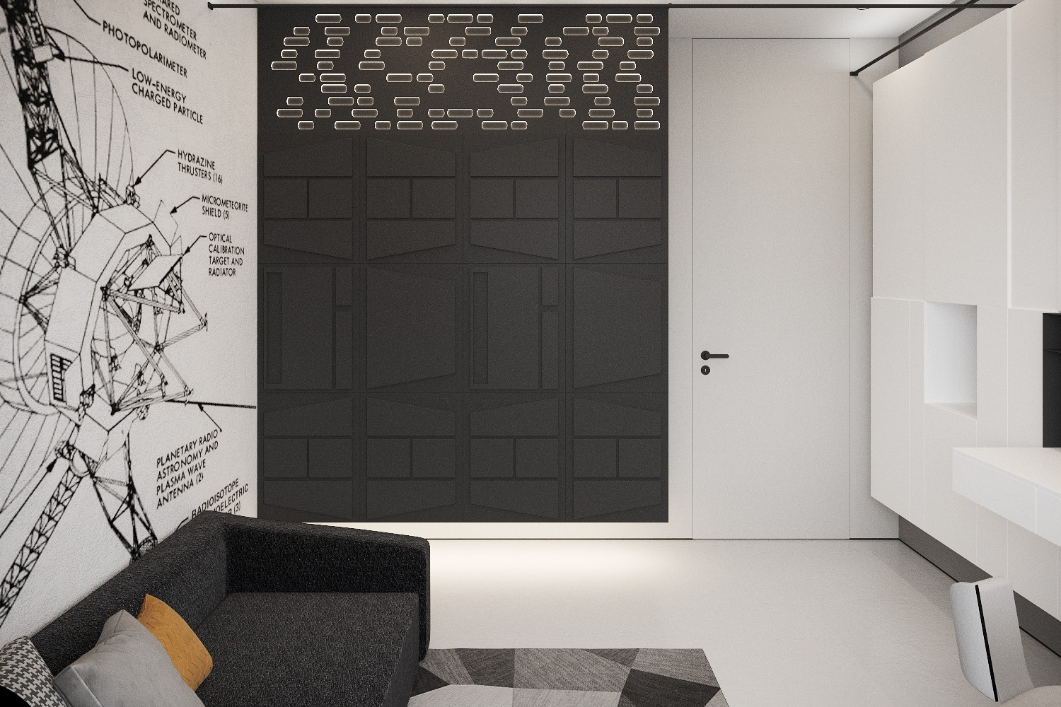 Квартира для семьи, которая любит природу и хоккей