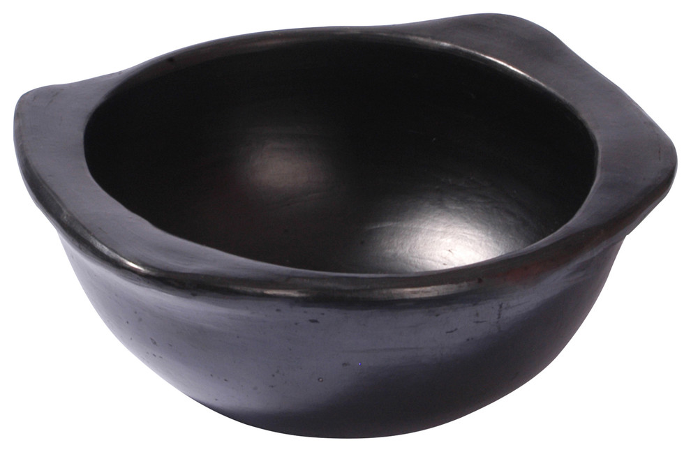 Ancient Cookware, Chamba Clay Soup Bowl with Square Handles, 24 Ounces