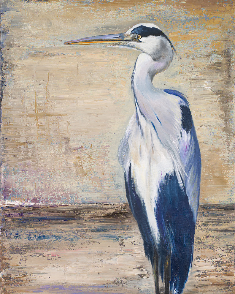 "Tropic Heron II" Canvas Art, 16"x24"