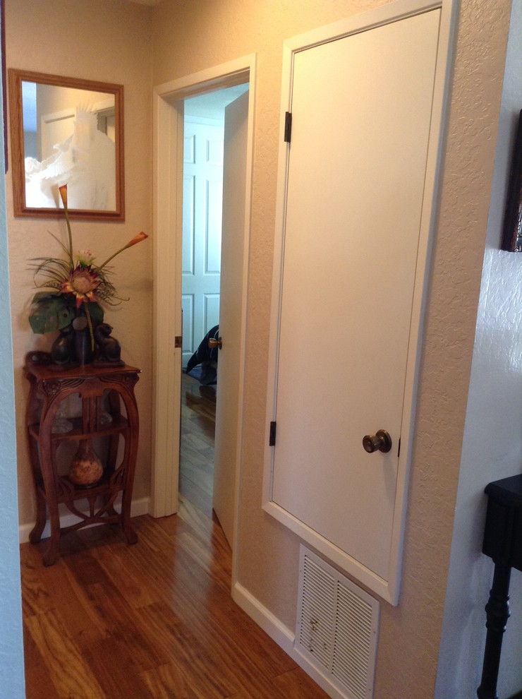 Custom Sized Door for Furnace Closet Transforms the Space