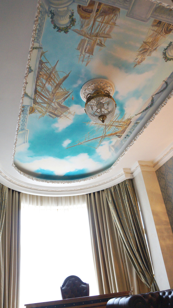 Роспись потолка в кабинете
