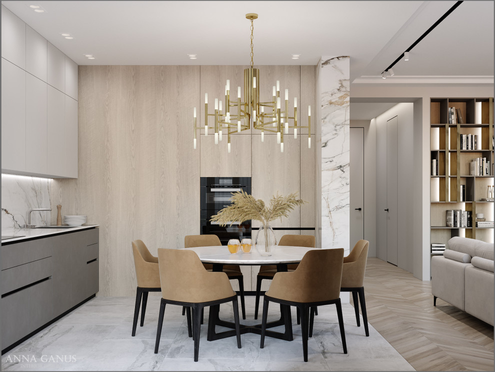 Монохромные линии. Проект квартиры в центре Екатеринбурга