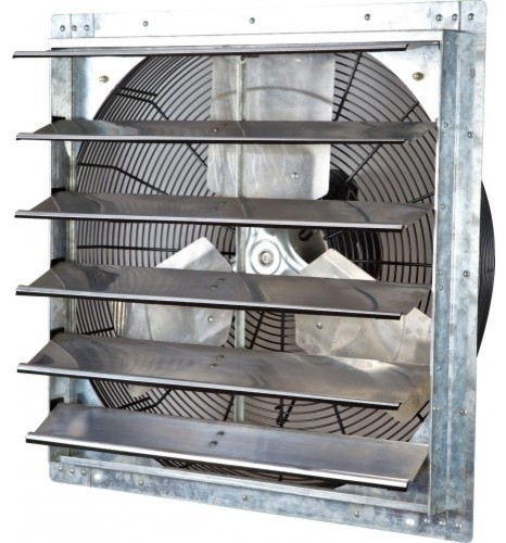 iLIVING Variable Speed Shutter Exhaust Fan, Wall-Mounted, 24"