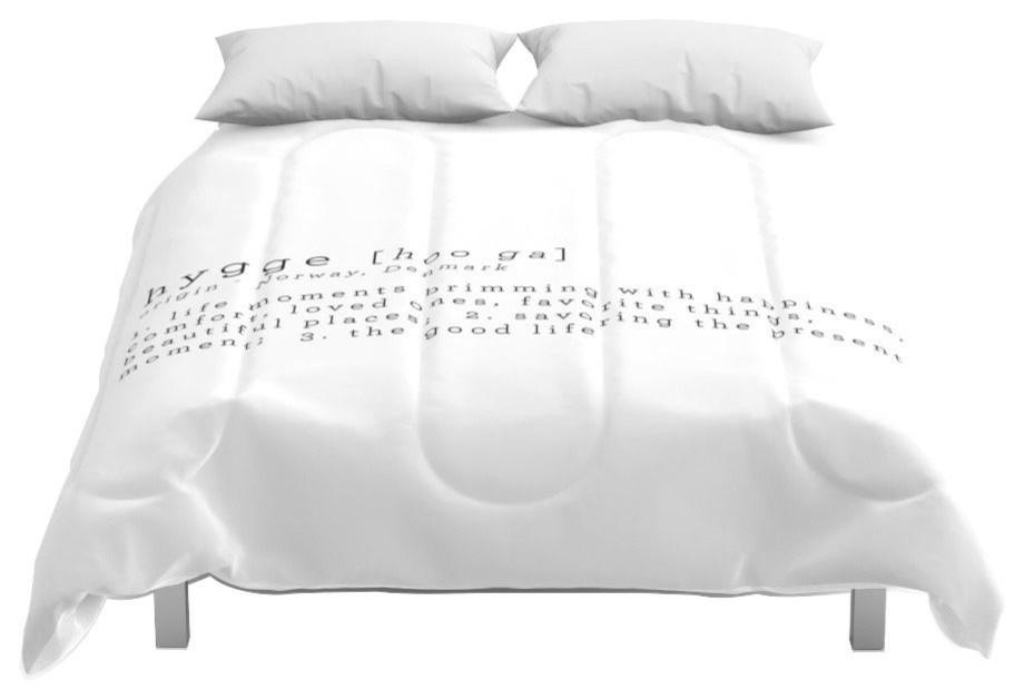 Society6 The Meaning Of Hygge Comforter Contemporary