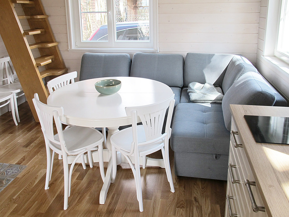 Одноэтажный загородный дом с баней