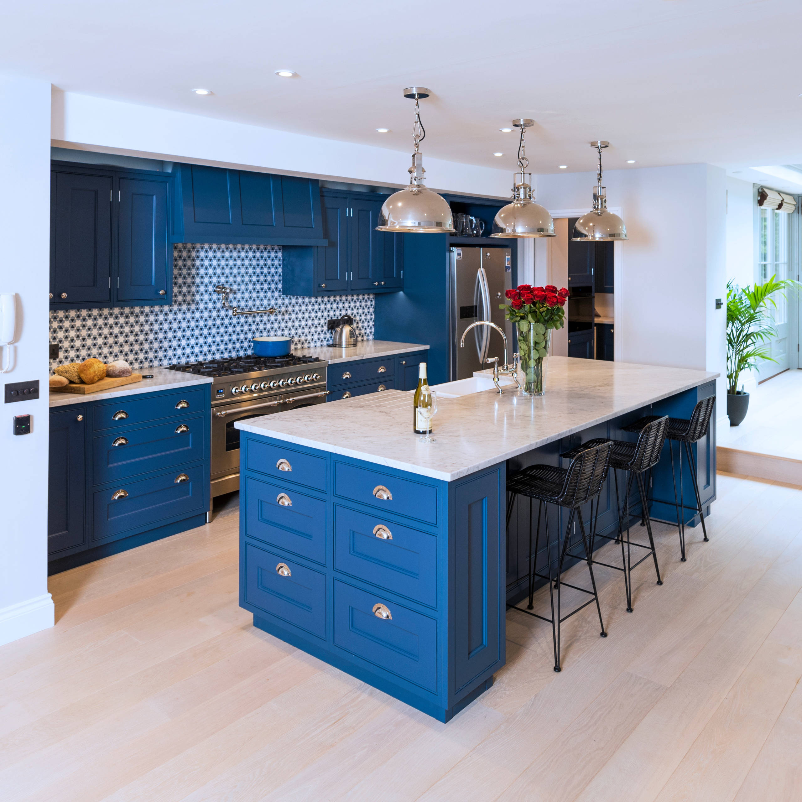 Blue Kensington Kitchen