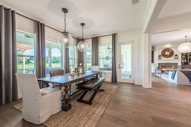 The Hampton Model Home Dining transitional-dining-room