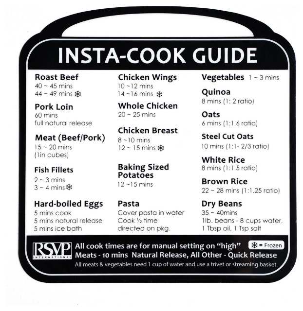 Removable Insta Cook Label