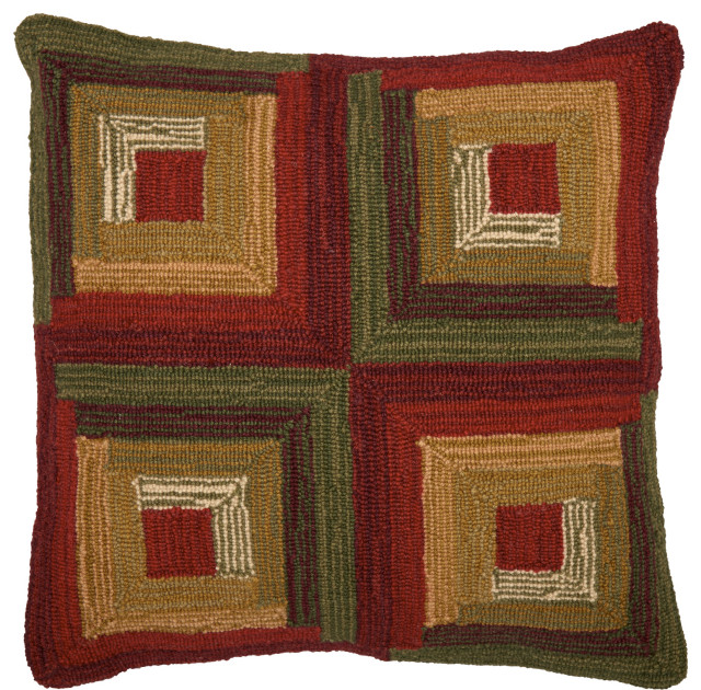 log cabin throw pillows