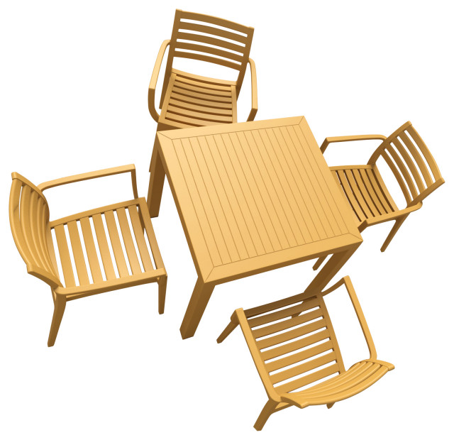 Compamia Artemis 5-Piece Outdoor Dining Set - Contemporary ... Compamia Artemis 5-Piece Outdoor Dining Set - Contemporary ... on Safavieh Arvin Outdoor Modern Foldable 5 Piece Living Set id=23825