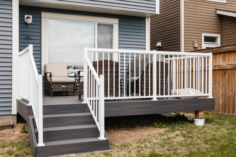 Deck - small backyard deck idea in Calgary