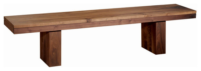 The mondo dining table bench walnut rustic dining benches ...