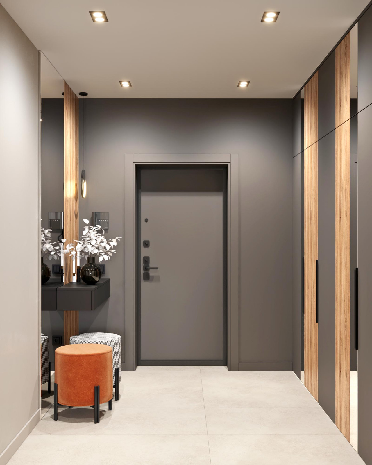 2-комнатная квартира для семейной пары в современном стиле