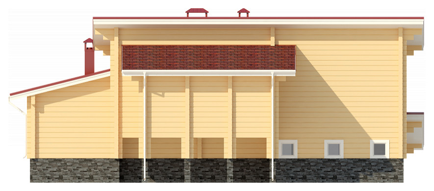 Дом из клееного бруса | Пегас 163