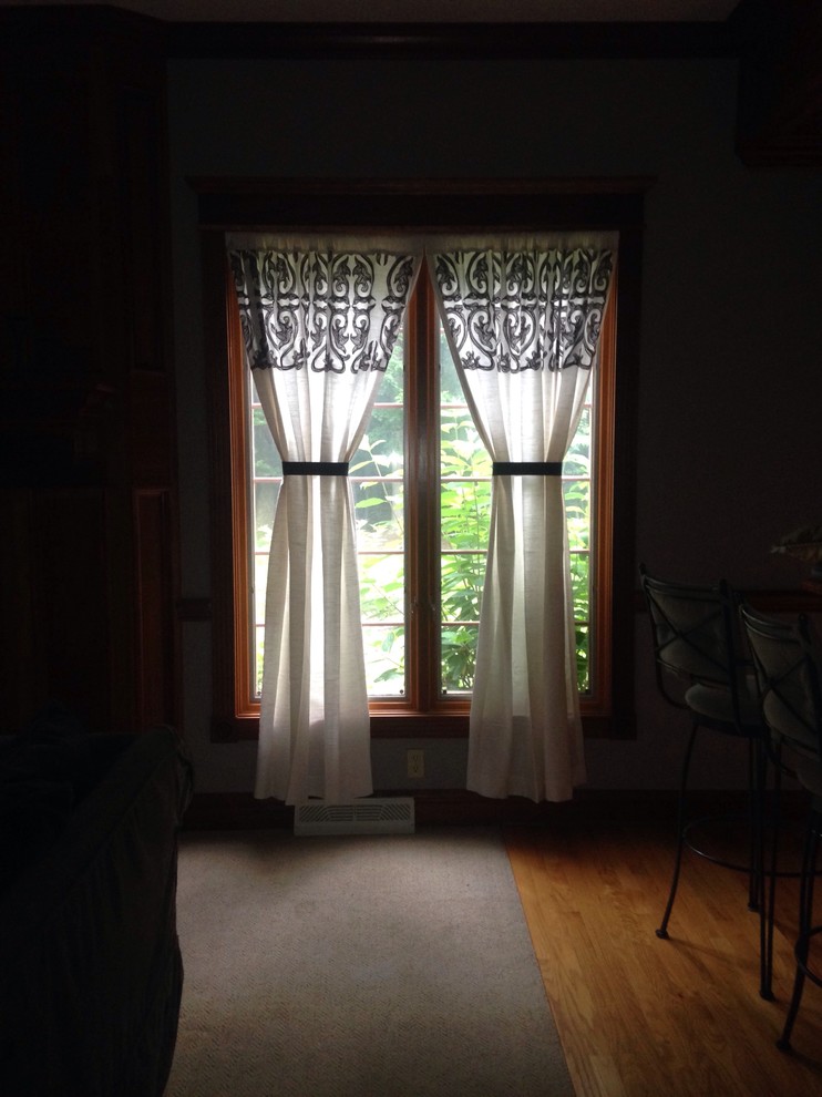 Do curtains need to touch the floor if they are sitting right at top o