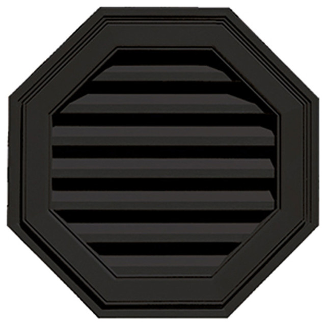 22"x22" Octagon Gable Vent Louver Traditional Building Materials